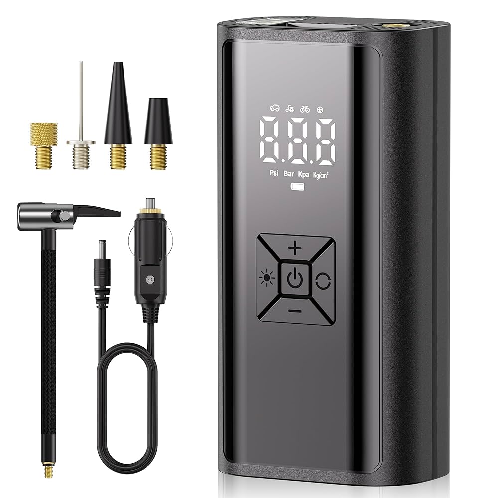 Amazon.co.jp: 電動空気入れ エアーポンプ 最大圧力150PSI 自動